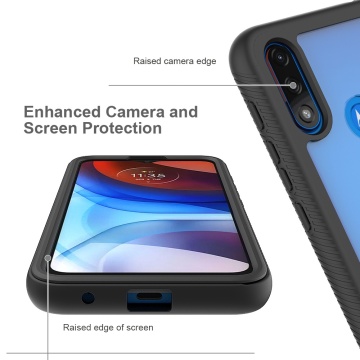 Pachet 360° Husa + Folie Motorola Moto E7i Power Techsuit Defense - Negru - Img 5