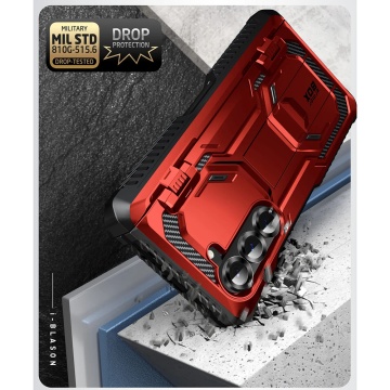 [Pachet 360°] Husa + folie Samsung Galaxy Z Fold6 I-Blason Armorbox - Rosu - Img 4