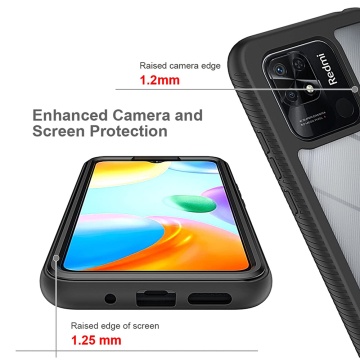 Pachet 360° Husa + folie Xiaomi Redmi 10C Techsuit Defense - Negru - Img 5