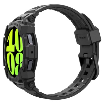 [Pachet husa + curea] Samsung Galaxy Watch7 44mm Spigen Rugged Armor Pro - Negru - Img 4