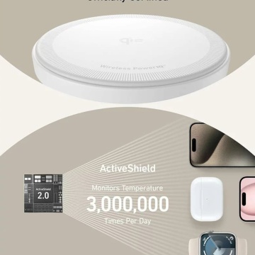 Stație de încărcare MagGo (B25M3321) - Qi2, pentru Apple, 15 W, cu încărcător USB-C și cablu tip C, 40 W Anker - alb - Img 4