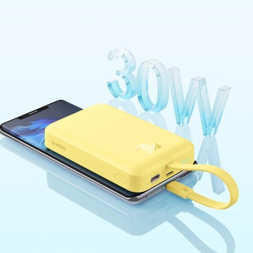 Acumulator Extern MagSafe, USB-C, Lightning, 30W, 10000mAh - Baseus Magnetic Mini (P1002210BY23-00) - Yellow - Img 7