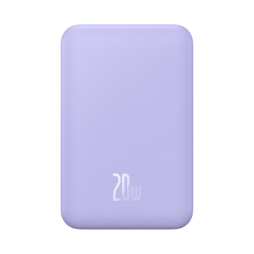 Acumulator Extern Type-C, Incarcare Wireless, 20W, 20000mAh + Cablu Type-C, 30cm - Baseus Mini (PPCX150005) - Purple - Img 3