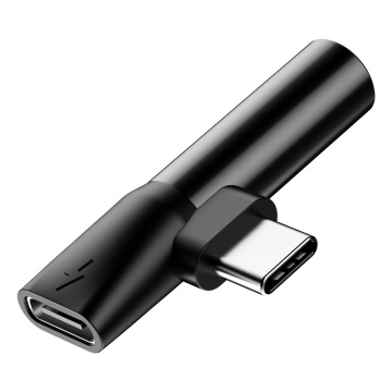 Adaptor audio Type-C la Type-C, Jack 3.5 mm Baseus L41 - Negru - Img 4