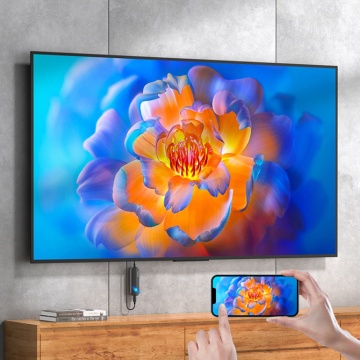 Adaptor cablu video si audio Hoco wireless la HDMI 4K@30Hz, cablu tip C pentru incarcare, compatibil numai cu Apple - negru - Img 5