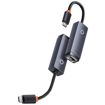 Adaptor Etherne la Type-C Baseus, 100Mbps, WKQX000213- Gri - Img 7