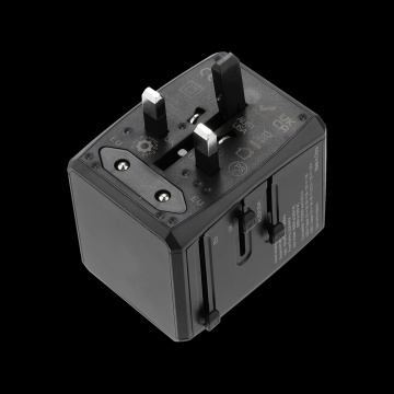 Adaptor priza EU la US, UK, AUS, PD20W, Techsuit, HHT904 - Negru - Img 3