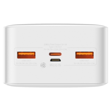 Baterie externa 30000mAh, 20W - Baseus Bipow Digital Display (PPBD050402) - White - Img 3