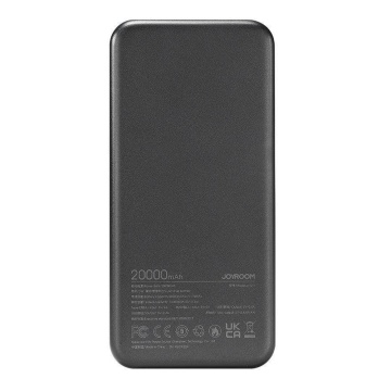 Baterie Externa Dazzling Series JoyRoom (JR-T017) - 2x USB, Type-C, Micro-USB, cu LED pentru verificarea bateriei, 12W, 20000mAh - Negru - Img 6