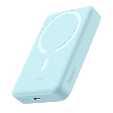 Baterie Externa USB-C, MagSafe, 10000mAh, 30W - Baseus Mini (PPCX110203) - Blue - Img 1