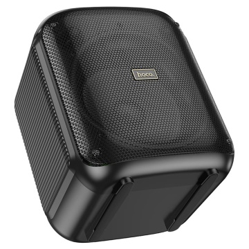 Boxa karaoke cu microfon portabila Bluetooth RGB Hoco HA1 - Negru - Img 2