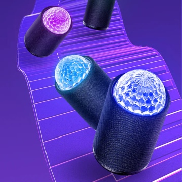 Boxa portabila Bluetooth mica JoyRoom, lumini RGB, JR-MS01 -Negru - Img 3
