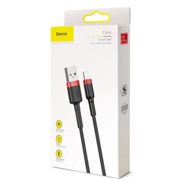 Cablu de date Lightning Baseus, QC3.0, 2A, 3m, CALKLF-R91 - Negru - Img 7