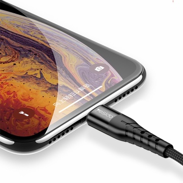 Cablu de date USB-C la Lightning Yesido CA48, PD18W, 1.2m, negru - Img 4