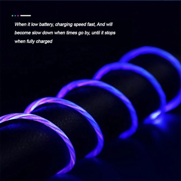 Cablu de Incarcare 3in1 Techsuit Light UP Fantasy Magnetic 1m, alb - Img 7