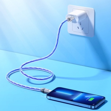 Cablu USB-C la iPhone Fast Charging 20W Hoco U113, 1m, Silver - Img 4