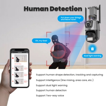 Camera de supraveghere Wi-Fi cu alarma Techsuit C11X, P11-QQ6 - Negru - Img 4
