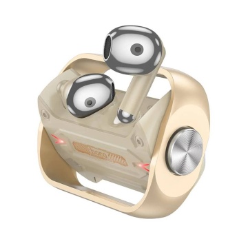Casti Hoco wireless (EW55) - pentru jocuri, Bluetooth 5.3, True Wireless - Auriu - Img 1