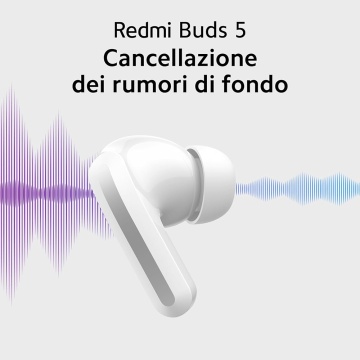 Casti Xiaomi wireless Redmi Buds 5 (BHR7631GL) - Bluetooth 5.3, Reducere activă a zgomotului, Control tactil, Albastru - Img 2