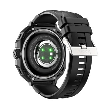 Ceas smartwatch dama + 2 curele Hoco Y14, 1.32 inch, Negru - Img 3