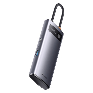 Docking station, hub tip C la 4xUSB, tip C Baseus, WKWG070013 - Gri - Img 1