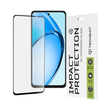 Folie pentru Oppo A60 4G Techsuit 111D Full Cover / Full Glue Glass / 3D Curved Screen - Black (Copy 1) - Img 1