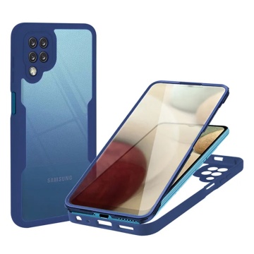 Husa 360° Samsung Galaxy A12 Techsuit ColorVerse - Albastru - Img 1