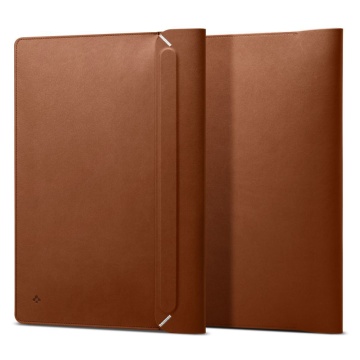 Husa 360 pentru laptop 15-16" Spigen Valentinus Sleeve - Maro - Img 1