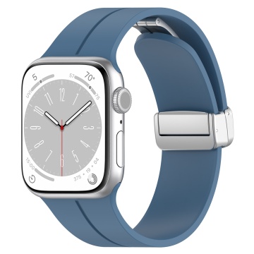 Husa Apple Watch 1/2/3/4/5/6/7/8/9/10/SE/SE 2/Ultra/Ultra 2 (42/44/45/46/49mm) Techsuit W011 - Albastru - Img 2