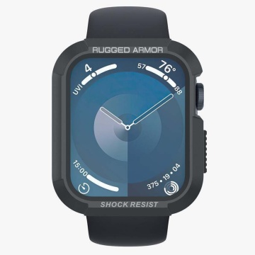 Husa Apple Watch 4 / 5 / 6 / SE / SE 2 / 7 / 8 / 9 (44mm/45mm) Spigen Rugged Armor - Gri - Img 5