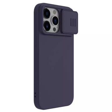 Husa CamShield Silky MagSafe Silicone - iPhone 15 Pro Max - Mov - Img 3