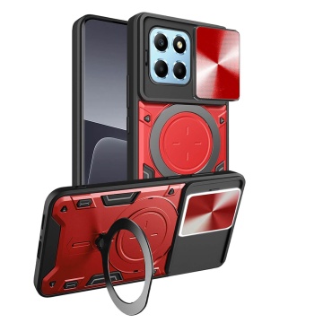 Husa Honor X6 Techsuit CamGuard Pro - Rosu - Img 1