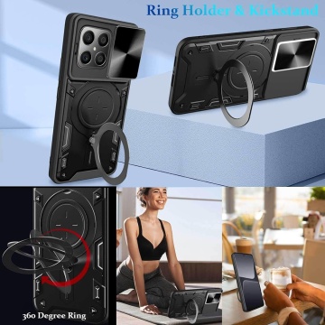 Husa Honor X8 5G Techsuit CamGuard Pro - Roz Gold - Img 3
