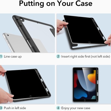 Husa iPad 7 10.2" (2019) ESR Rebound Hybrid Pro -Negru - Img 3