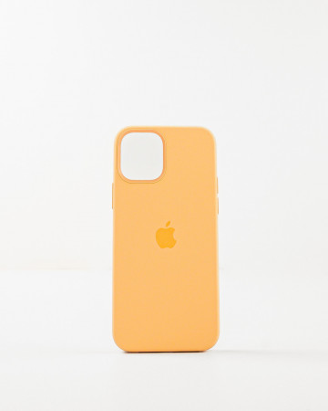 Husa Iphone 12 din silicon Portocaliu 1 MagSafe - Img 1