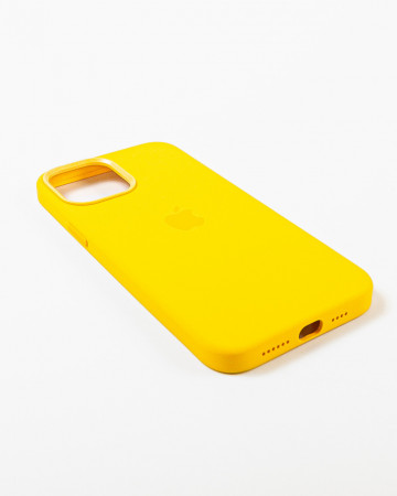 Husa Iphone 12 Pro Max din silicon Galben MagSafe - Img 4
