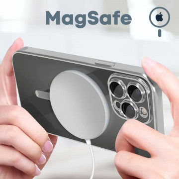 Husa Iphone 13 Pro MagSafe Silver - Img 3