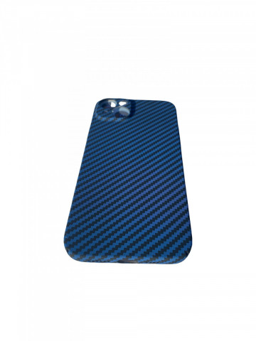 Husa Iphone 14 Plus Carbon Fibre Blue - Img 5