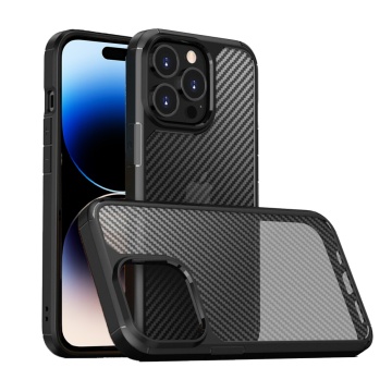 Husa Iphone 14 Pro Max din Fibra de Carbon, Negru - Img 1