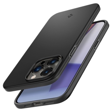 Husa Iphone 14 Pro Max- Spigen - Thin Fit, Black - Img 4