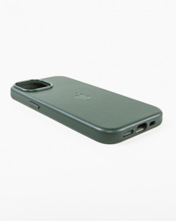 Husa Iphone 15 din piele naturala Verde MagSafe - Img 4