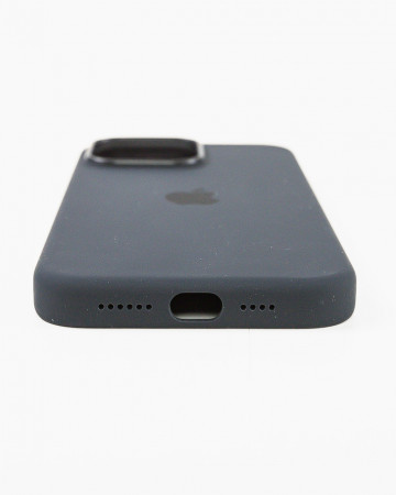 Husa Iphone 15 Pro Max din silicon Neagra MagSafe - Img 3