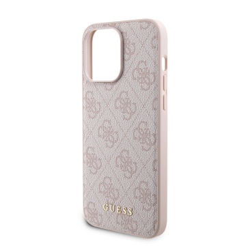 Husa iPhone 15 Pro Max Guess Hardcase Powerbank MagSafe GUBPM5P15X4GEMGP - Roz - Img 4