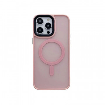 Husa Iphone 15 Pro Max Matte MagSafe Roz - Img 1