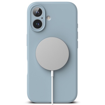 Husa iPhone 16 Plus Ringke Silicone Magnetic MagSafe - Albastru - Img 3