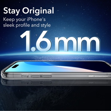 Husa iPhone 16 Pro ESR Classic Hybrid HaloLock- Clear Frost - Img 5