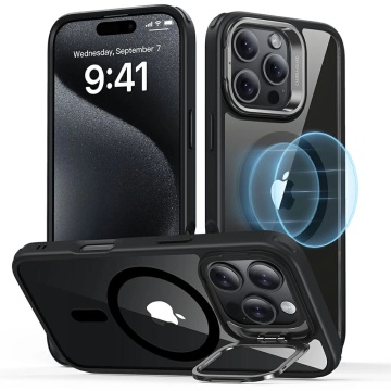 Husa iPhone 16 Pro Max ESR Classic Hybrid HaloLock Kickstand - Negru - Img 1