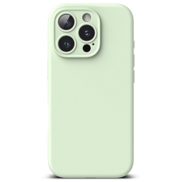 Husa iPhone 16 Pro Max Ringke Silicone Magnetic MagSafe - Verde Menta - Img 3