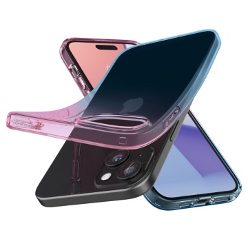 Husa Liquid Crystal - iPhone 15 - Gradation Pink - Img 5