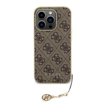 Husa originala Guess iPhone 15 Pro Hardcase 4G Charms Collection GUHCP15LGF4GBR- Maro - Img 7